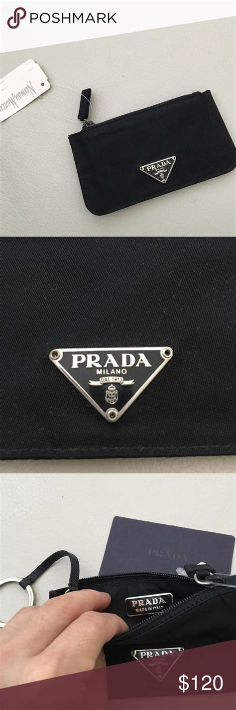 prada keychain wallet|prada wallet price.